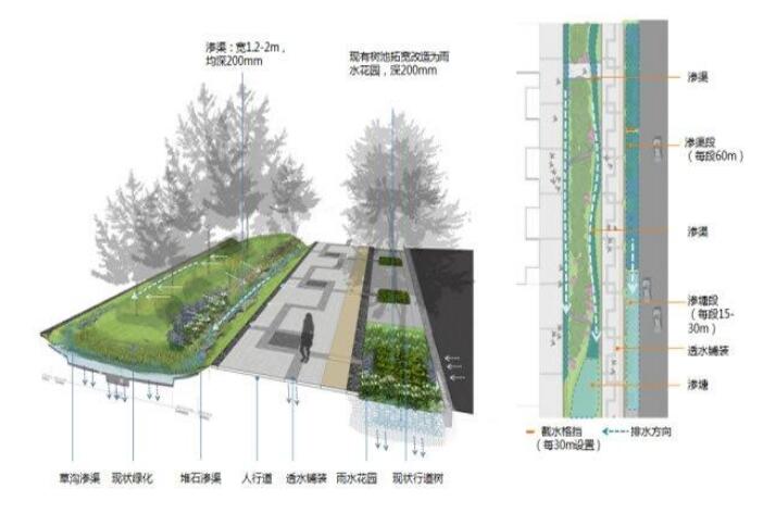 十堰恐龍化工介紹海綿城市道路施工結(jié)構(gòu)圖！請看下文